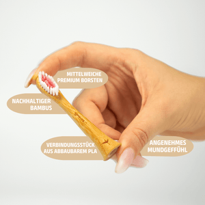 Aufsteckbürsten aus Bambus für Philips Sonicare Schallzahnbürsten | 2er Set - Bambuna