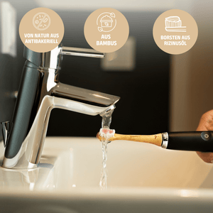 Aufsteckbürsten aus Bambus für Philips Sonicare Schallzahnbürsten | 6er Set - Bambuna