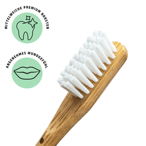 Bambus Zahnbürsten - Mittel - 4er Set - Bambuna