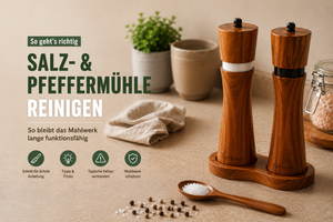Salz- und Pfeffermühle reinigen – Tipps für ein sauberes Mahlwerk