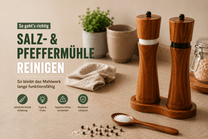 Salz- und Pfeffermühle reinigen – Tipps für ein sauberes Mahlwerk - Bambuna