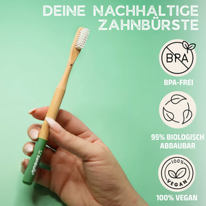 Bambus Zahnbürsten - Mittel - 4er Set - Bambuna
