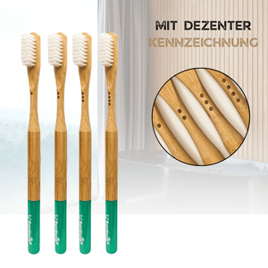 Bambus Zahnbürsten - Mittel - 4er Set - Bambuna