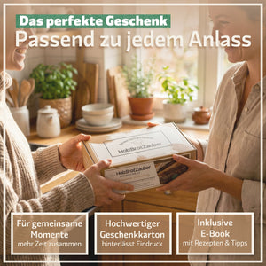 HOLZBROTZAUBER - Premium Holzbrot Backform aus Buchenholz | Perfekte Kruste & E - Book mit Brotbackrezepten - Bambuna